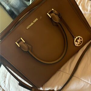 Michael Kors Tan Leather Satchel